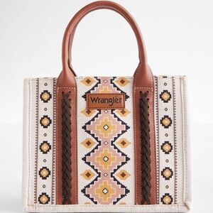 Montana West Wrangler Southwestern Aztec Dual Sided Medium Crossbody Tote Bag